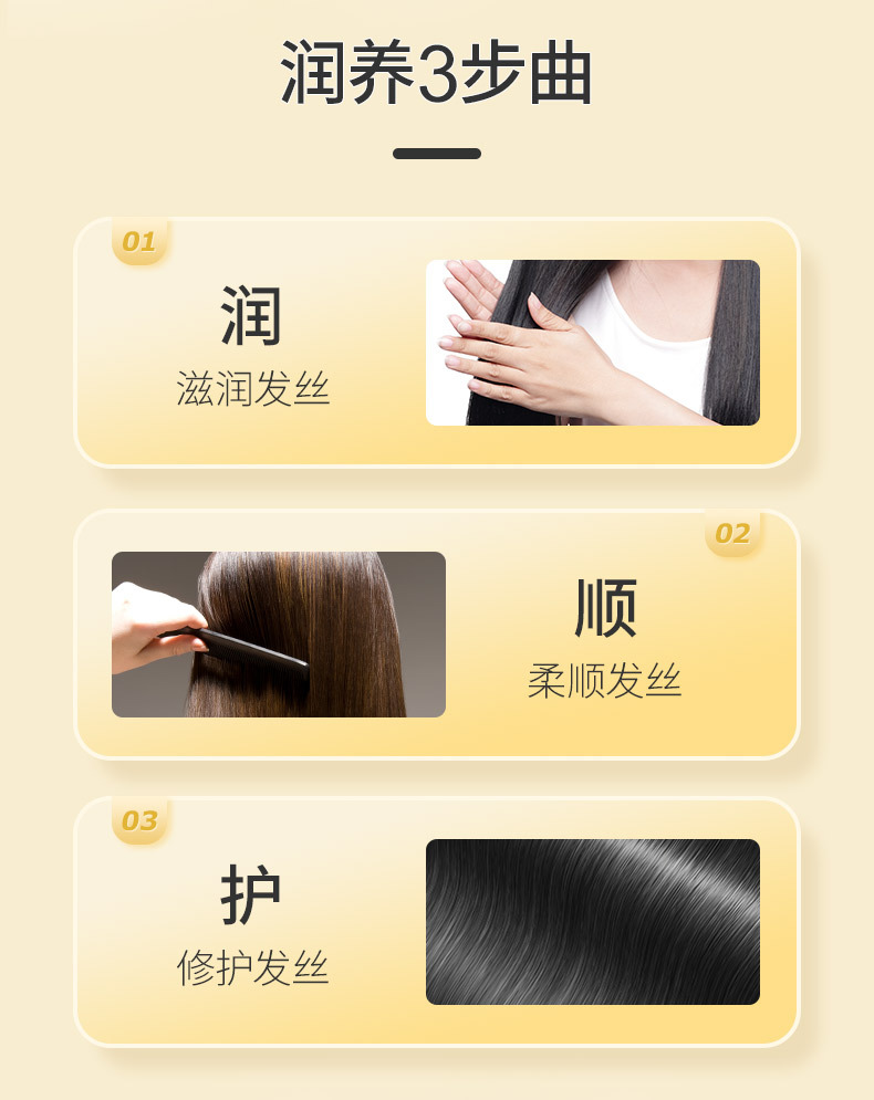 蜂花营养护发素含小麦蛋白润发乳保湿柔顺修护一件代发批发详情5