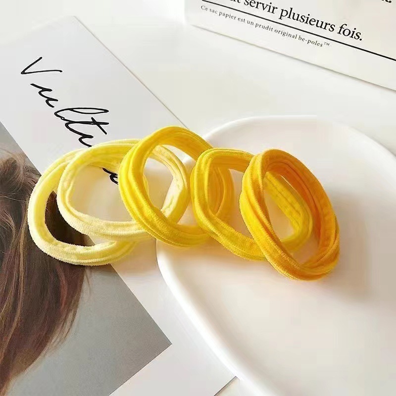 Candy-colored, seamless hair tie for girls, high elasticity, no damage to hair, box-packed hair tie, sweet girl hair accessory pic 15