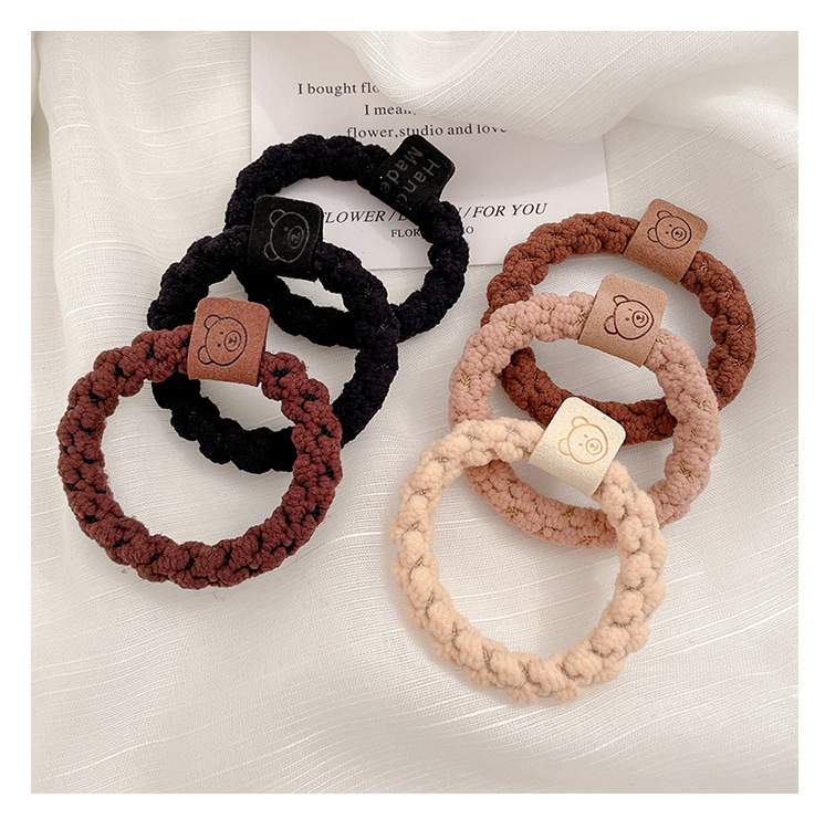 升级版加宽加厚发圈皮筋女提花纹路高弹力耐用头绳时尚马尾发绳1详情17