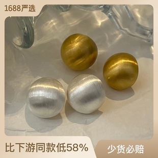 马思纯同款钉子耳环个性时尚简约C形耳圈锆石水钻耳坠925银针耳饰详情11