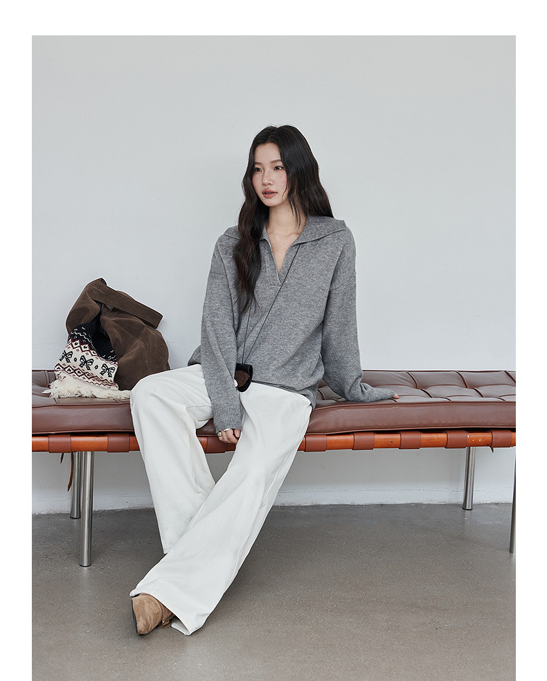 【 Denim Simple】 Ge Ming Korean Commuter straight-leg jeans for Women 2025 Autumn New Style Long Pants N732C pic 27