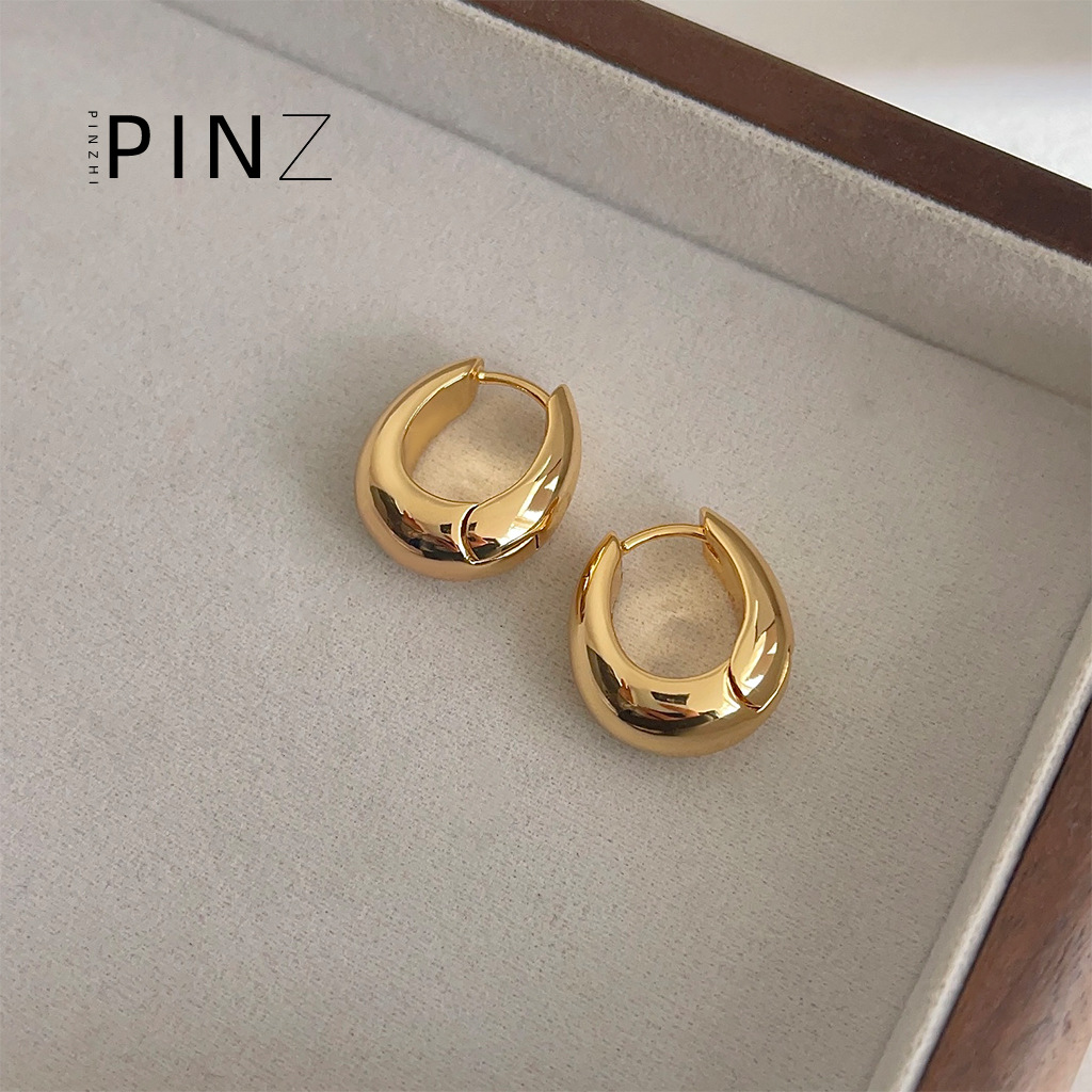 【 Upgraded Version 】 18K real gold plated, thickened, high-end, French light luxury style ear buckles, gold-plated texture earrings for women pic 22