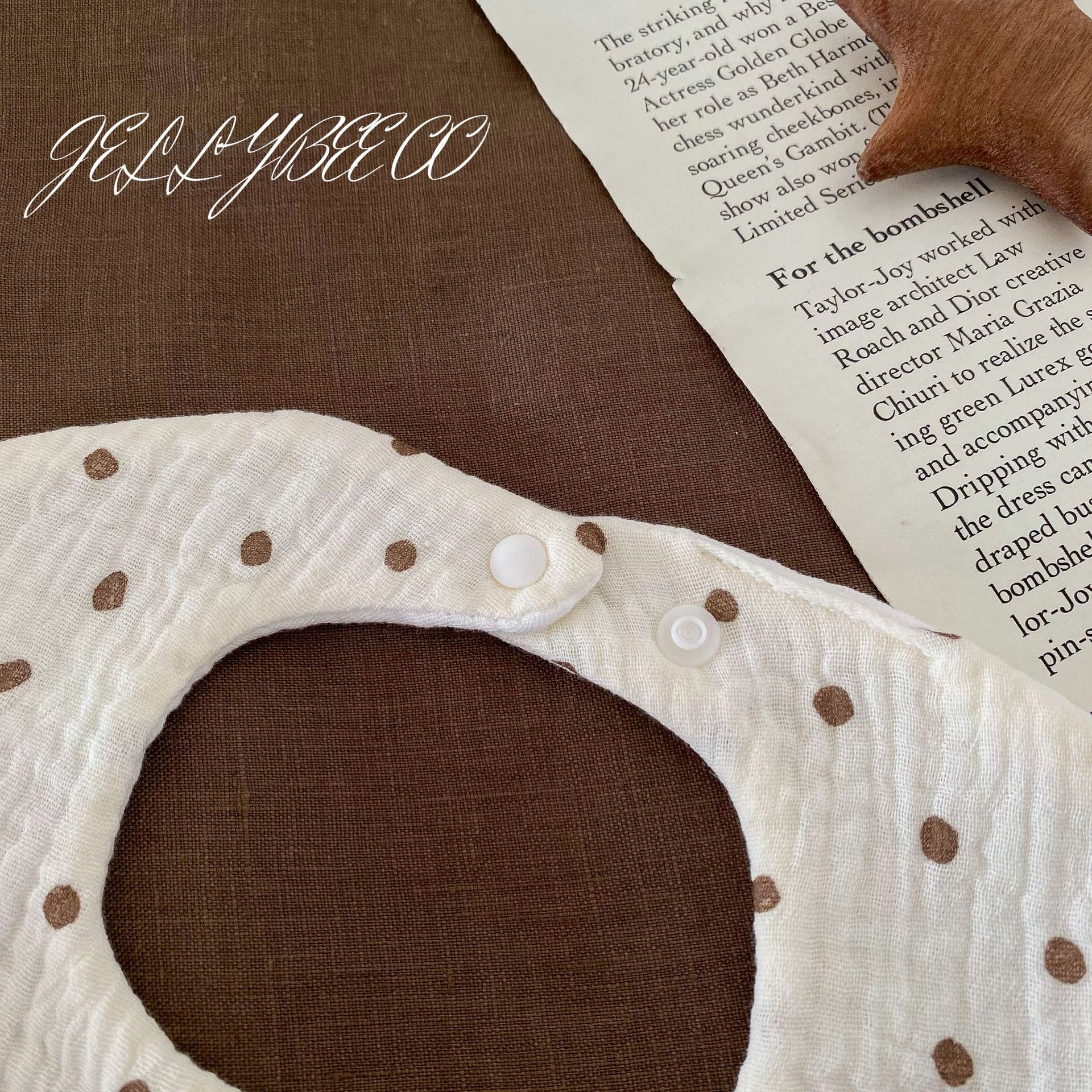 花瓣宝宝围嘴新生婴儿口水巾A类纯棉纱四季吸水围脖跨境详情8