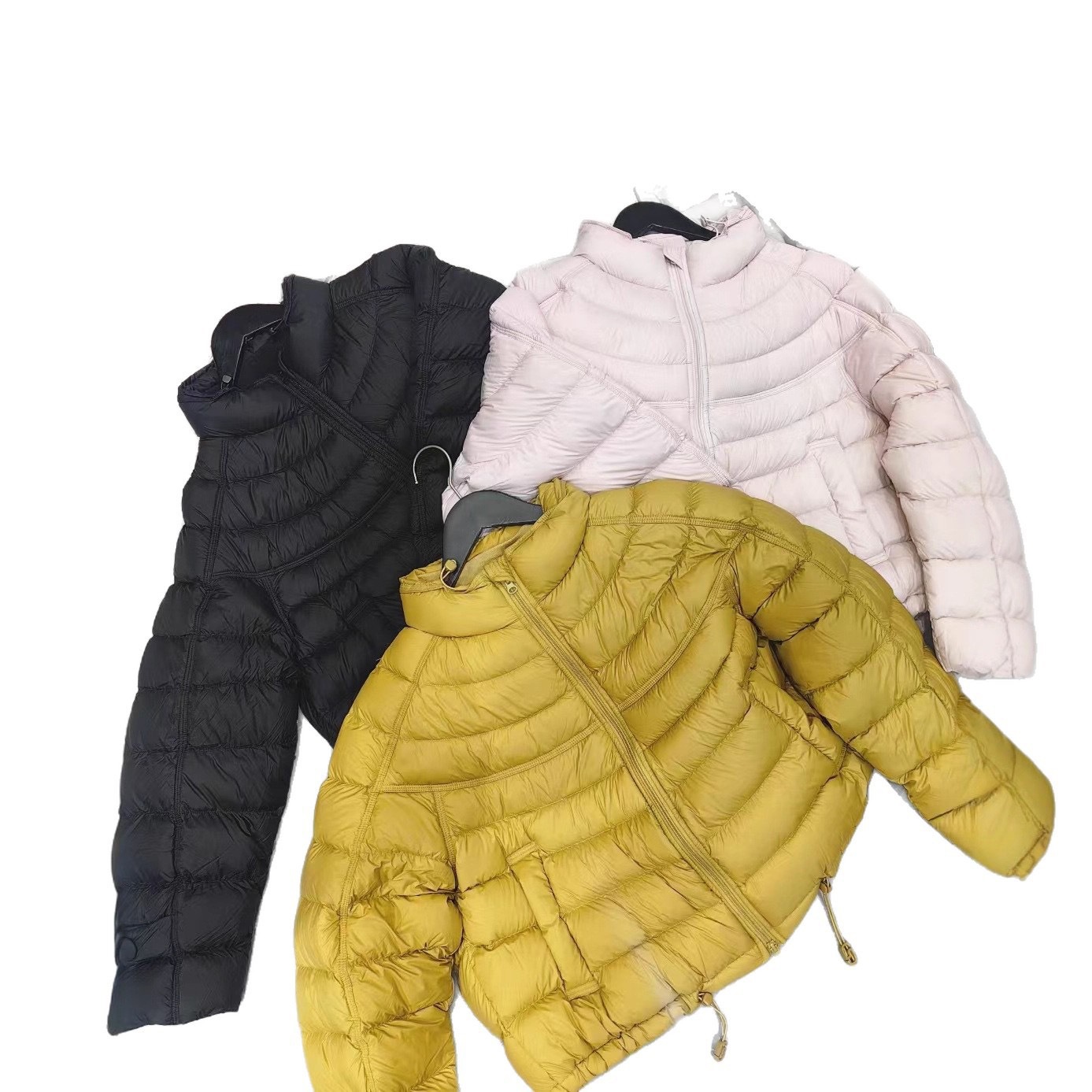 90白鸭绒韩系2025秋冬排骨休闲简约宽松立领短款轻薄羽绒服女外套详情7