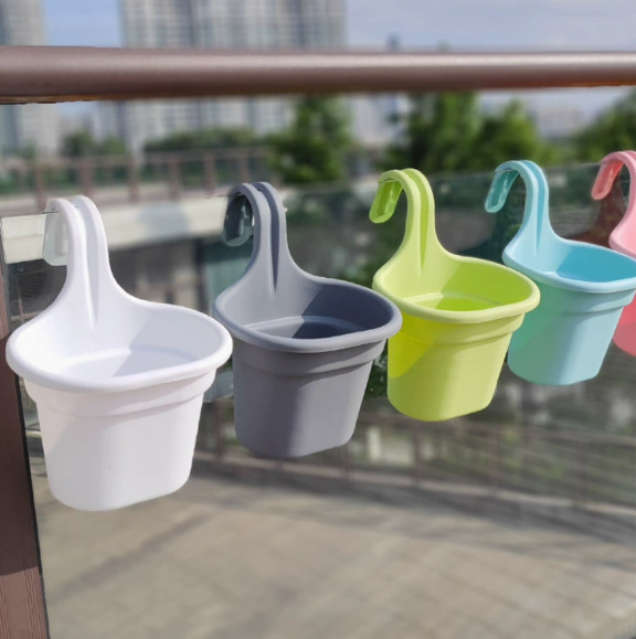 塑料可拼接花支架花盆挂钩绿植绿萝花盆墙面吊篮储水壁挂花盆详情4