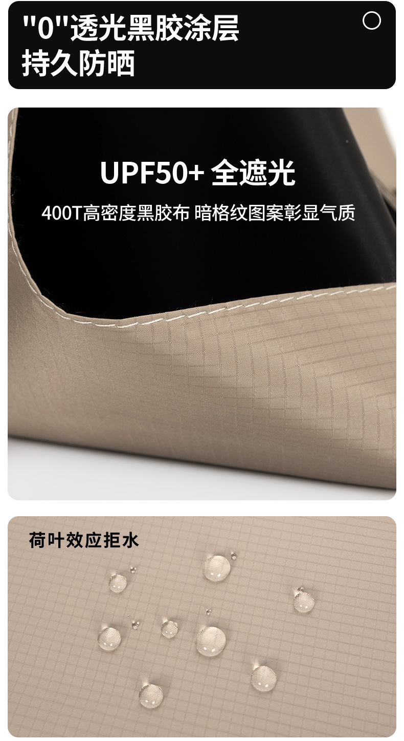 碳纤维超轻五折太阳伞小巧便携黑胶防晒防紫外线遮阳伞男女口袋伞详情16