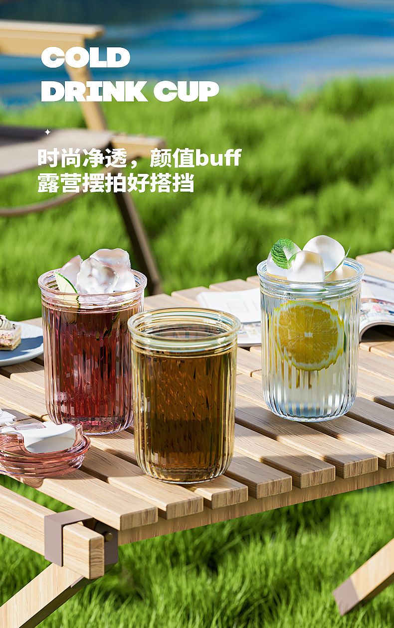 Portable double-drinking cup, plastic, high appearance level, portable water cup, office cup, direct drinking cup, coffee gift cup pic 20