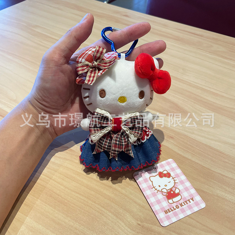 hellokitty small pendant plush toy, genuine Hello kitty cat doll, Hello Kitty keychain bag pendant pic 4