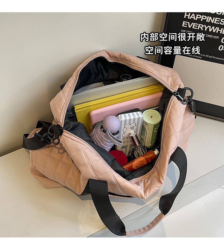 大容量休闲旅行包时尚便携孕妇待产包干湿分离简约轻便健身运动包详情7