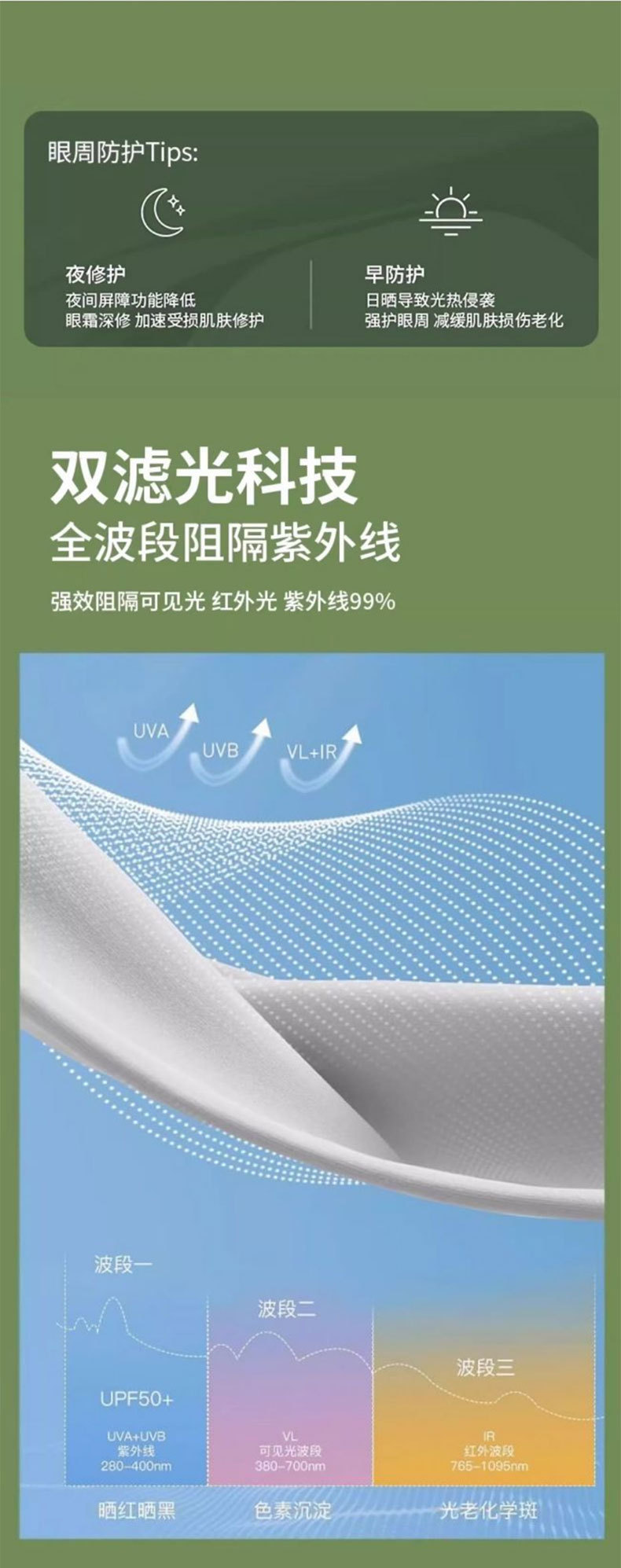 Hyaluronic acid ice silk sun protection mask for women, high school appearance level, summer UV protection, eye protection corner breathable three-dimensional mask for men pic 15