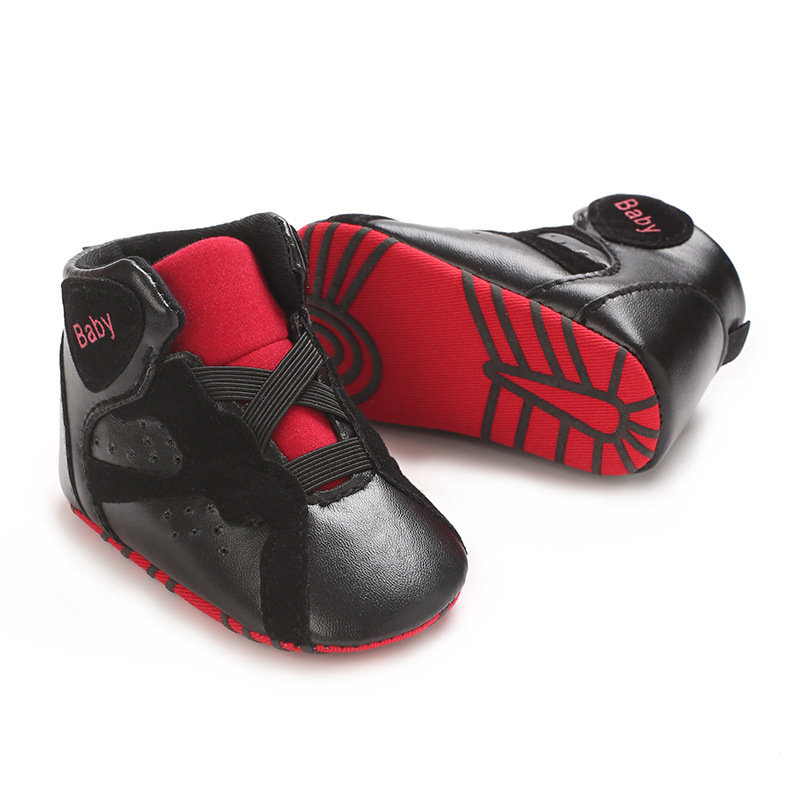 高帮婴儿鞋春秋0-1岁宝宝PU软底婴幼儿运动鞋详情17