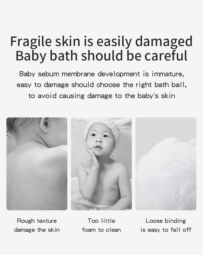 Children's bath cotton cartoon bath flower bath ball详情3