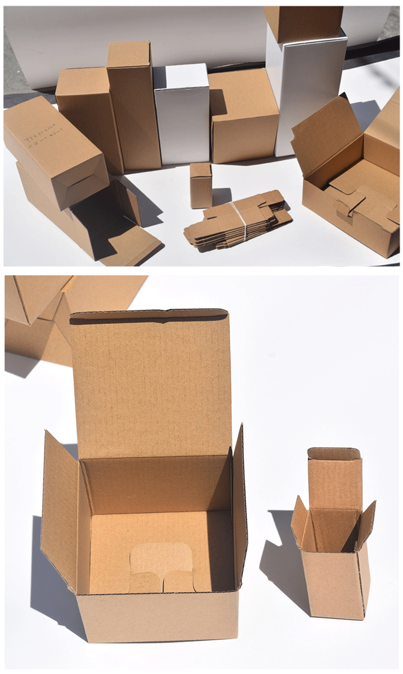 In-stock thickened three-layer kraft paper box, 2MM kraft corrugated box packaging box, hardware battery electronic accessories packaging pic 11