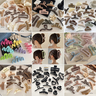 The black braided high-end hair band for autumn and winter is versatile and elegant. It features a high headband, hairpin, and Maillard brown hair accessory for women pic 12