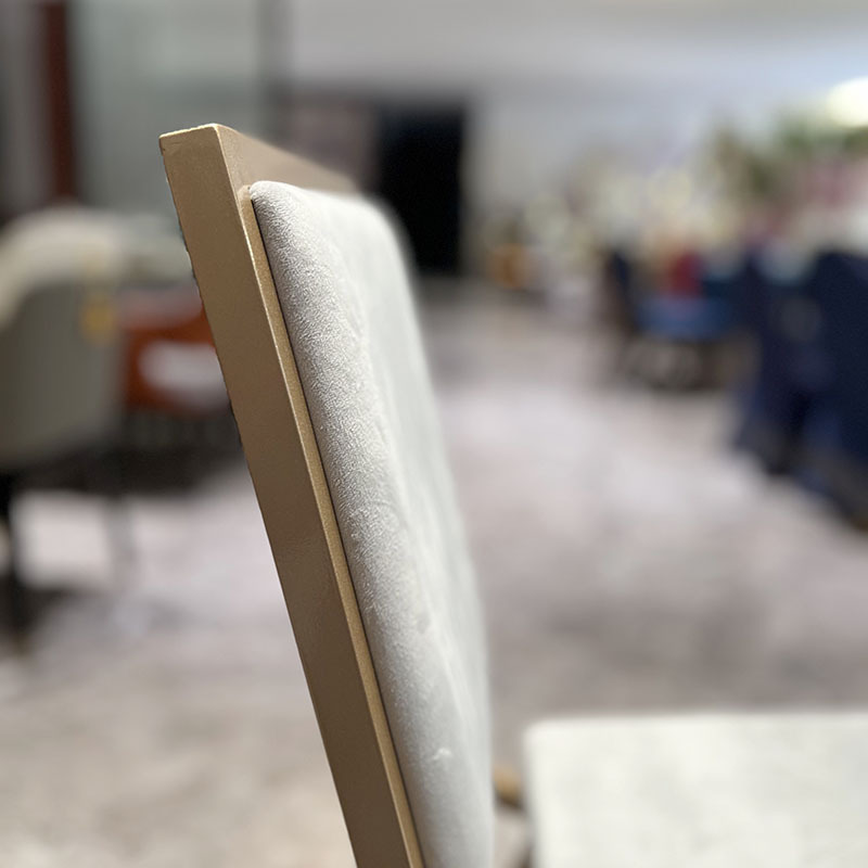 星辰工厂批发酒店餐厅铝合金宴会椅婚庆礼堂贵宾会议软包靠背椅子详情12