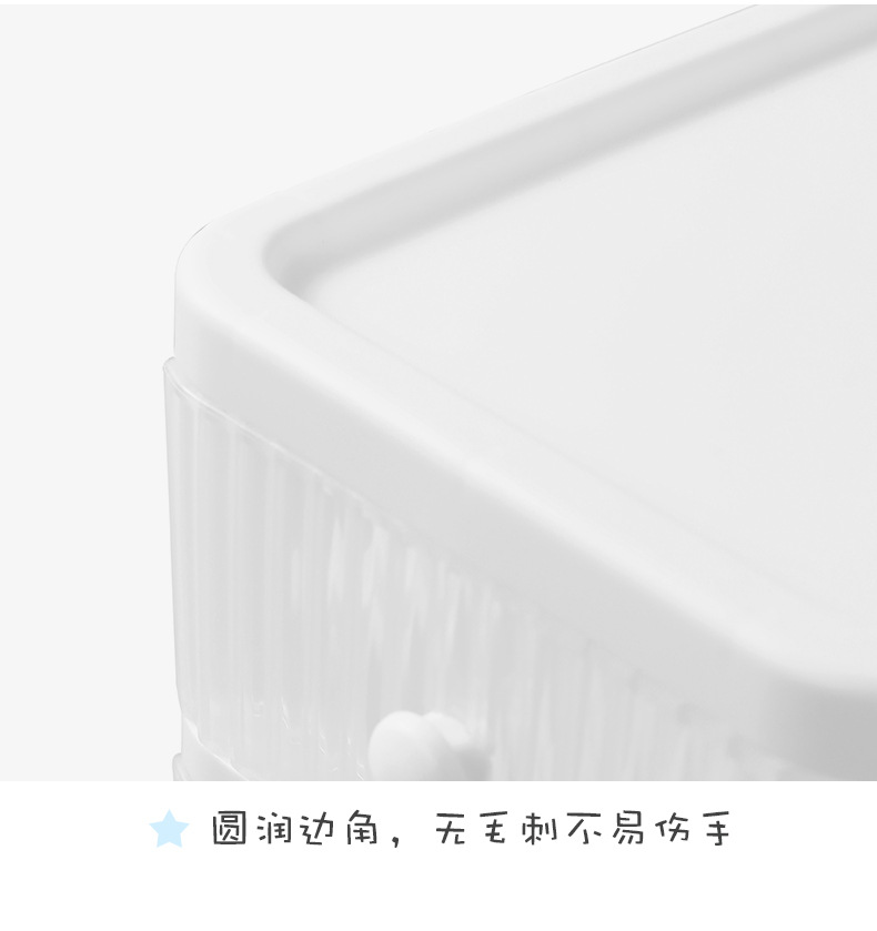 Desktop large-capacity storage box, dressing table, skin care product organization rack, multi-layer drawer storage box for student stationery pic 13