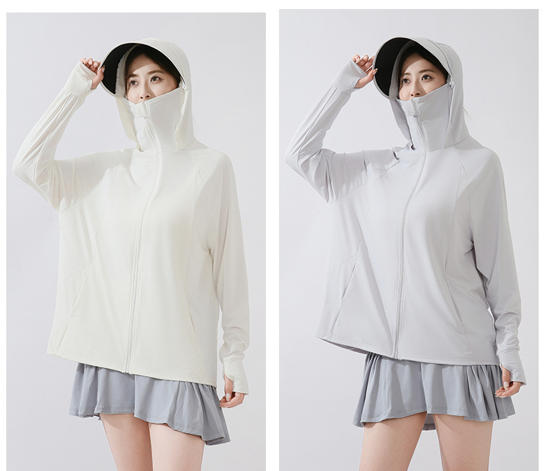 This is the same style of summer outdoor sun-protective clothing for both men and women. It is a loose and large-sized sun-protective garment with ice silk pic 18