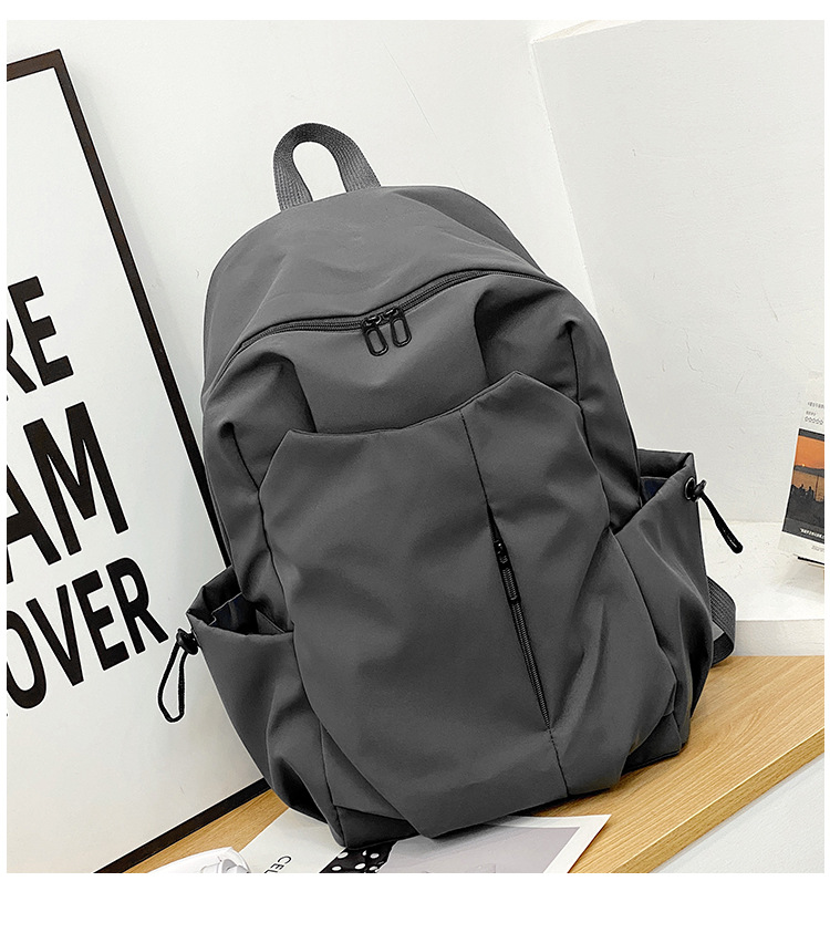 跨境新款双肩包大容量男女学生书包简约休闲短途出差商务电脑包详情13