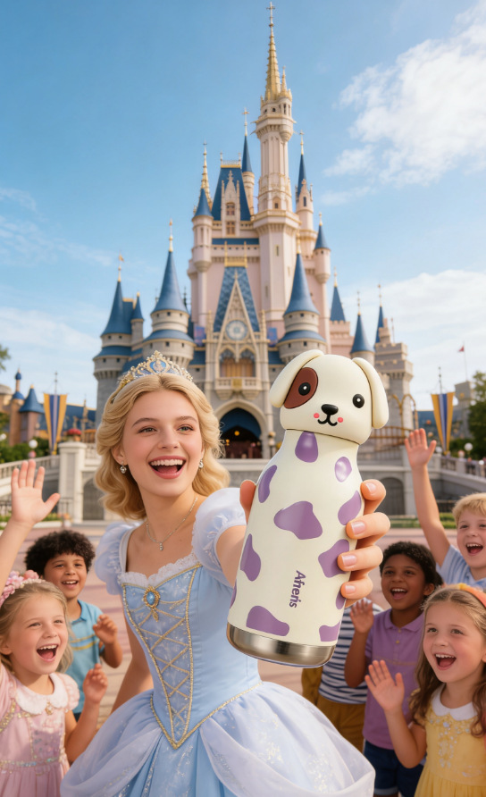 新款小狗创意卡通公仔不锈钢保温杯便携式运动水杯儿童学生杯详情16