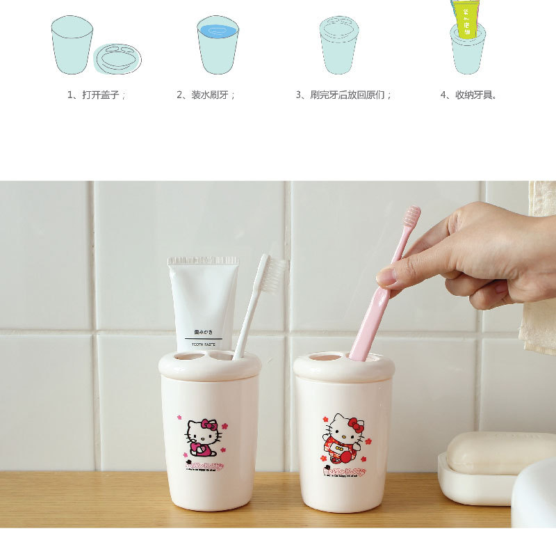 刷牙杯子家用高档漱口杯情侣套装创意杯牙刷杯简约刷牙套装洗漱杯 pic 10