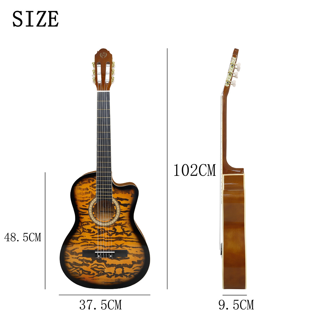 Гитара guitar guitar для взрослых, играющая на бас-гитаре, имеет 39 дюймов классической гитары pic 2
