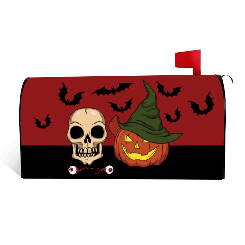 New cross-border elastic band Halloween decoration mailbox cover, Oxford cloth garden mailbox protection dust cover pic 13