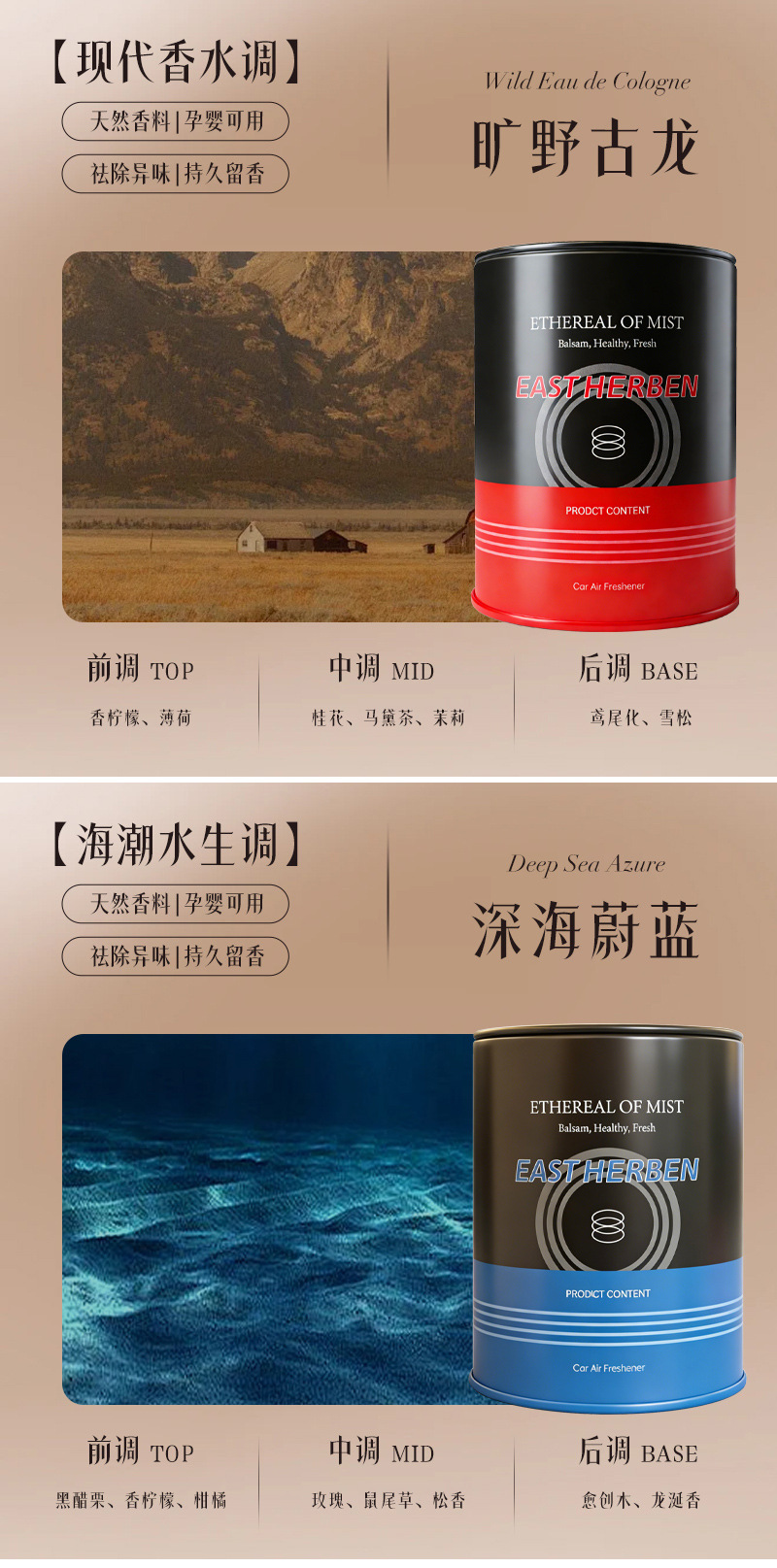 Wholesale car aromatherapy, high-end quality plant-based solid fragrance paste, car ornaments, long-lasting fragrance, deodorizing aroma pic 11