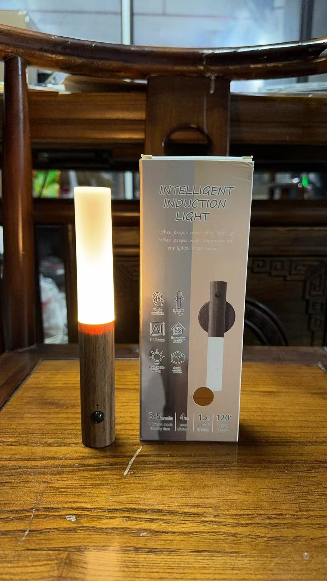 Creative modern intelligent human body sensor light led charging night light automatically lights up wardrobe aisle light at night pic 6