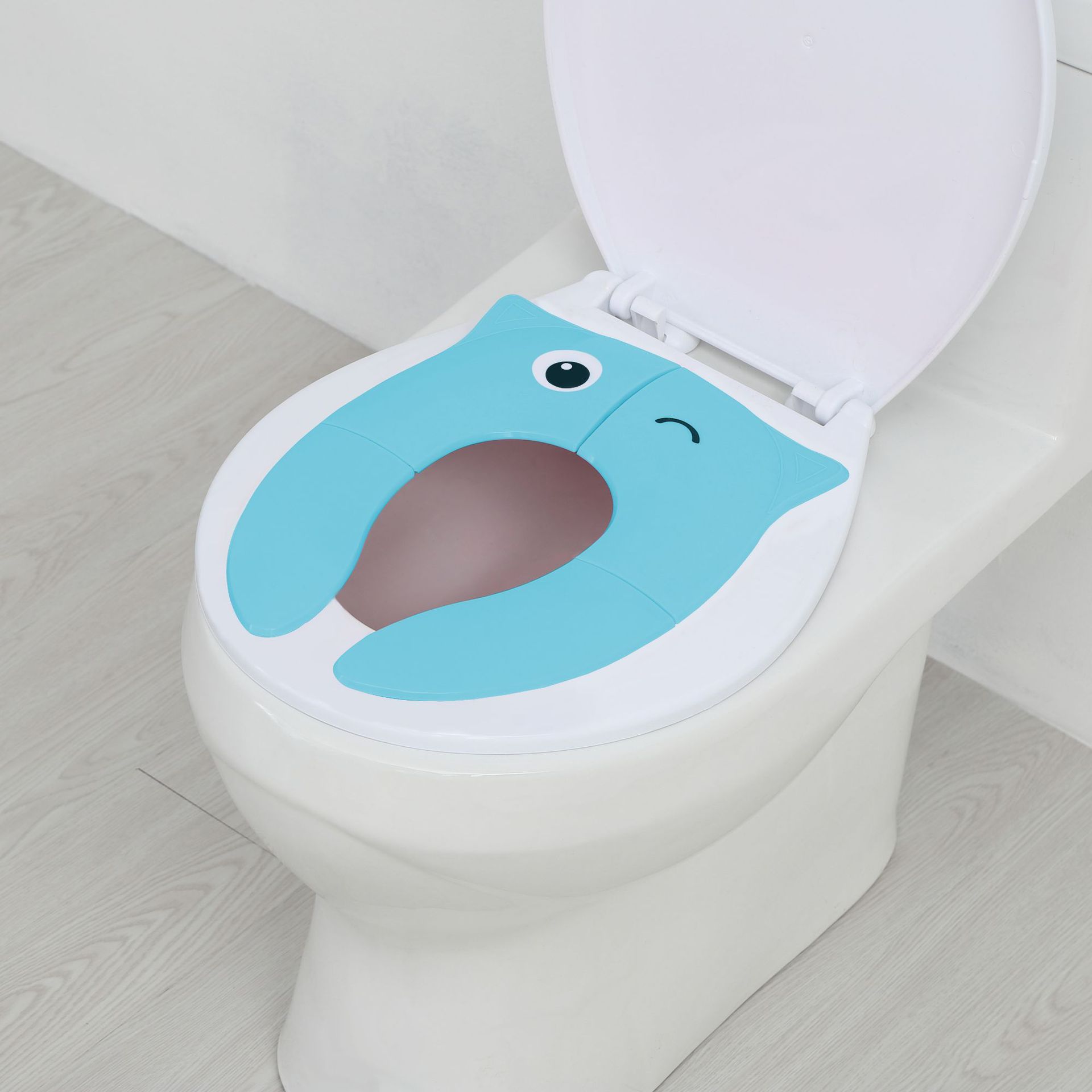 儿童坐便圈跨境新品猫头鹰款旅行可折叠便携式儿童马桶垫多功能详情20