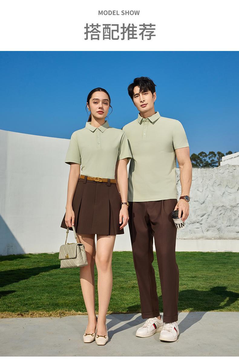 Polo衫女短袖时尚棉T上衣 Polo领连衣裙详情16