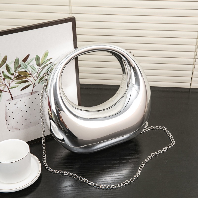 2024夏季新款欧美爆款弯月包晚宴包手提亚克力包跨境批发彩色炫彩详情20