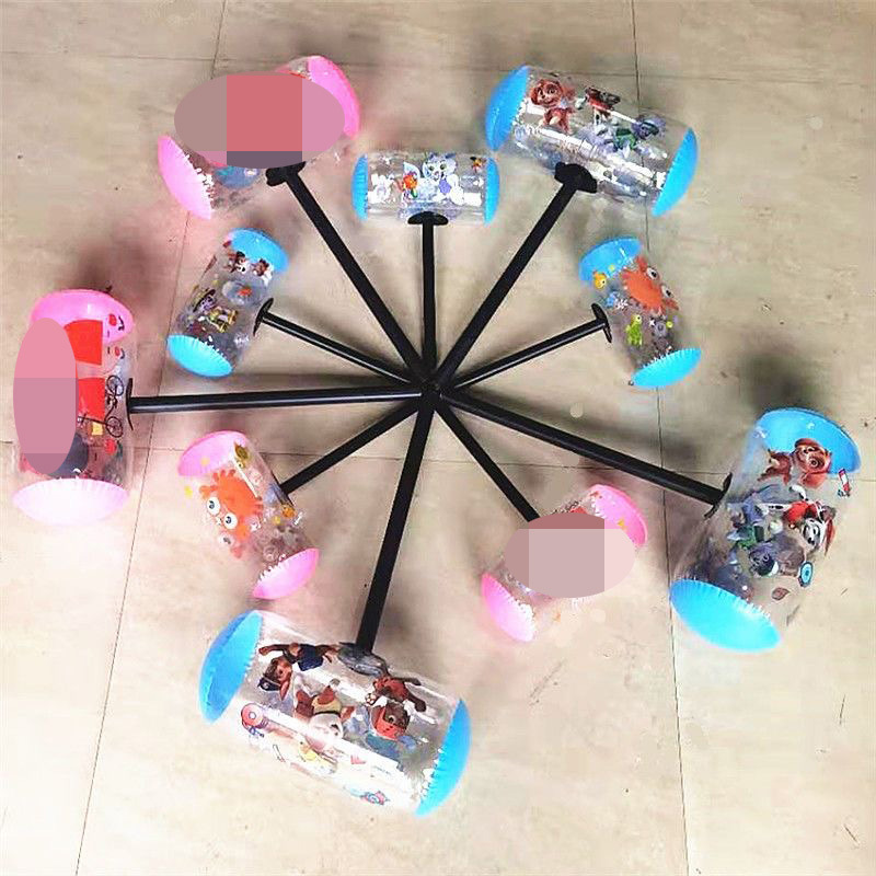 发光充气千吨锤大号充气玩具1000吨锤子大号千吨锤儿童手持惩罚锤详情3