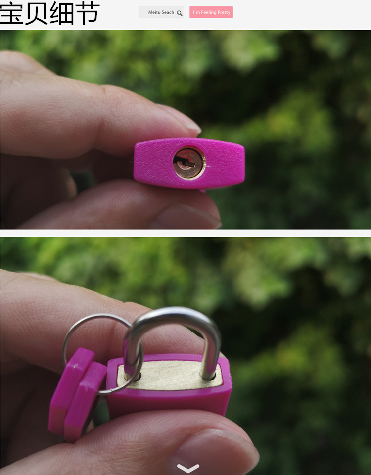 Colorful padlocks, universal mini locks, candy-colored student and toddler teaching AIDS, small locks, cartoon luggage mini locks pic 9