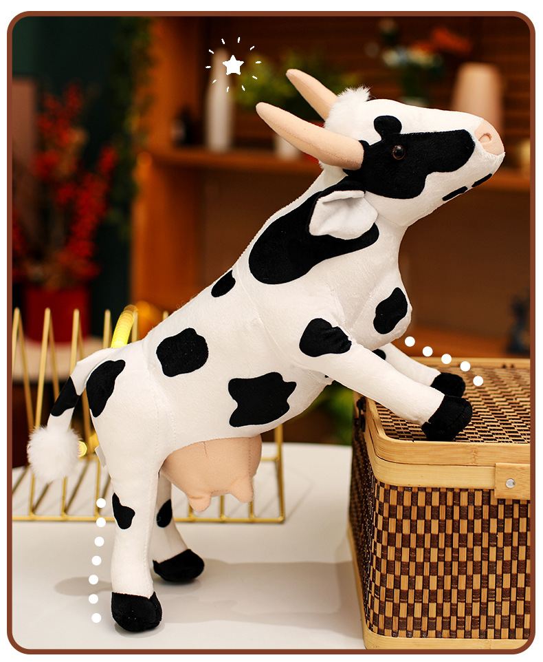卡通仿真奶牛公仔毛绒玩具国潮玩偶生肖牛布娃娃拍照道具儿童生日礼物详情5