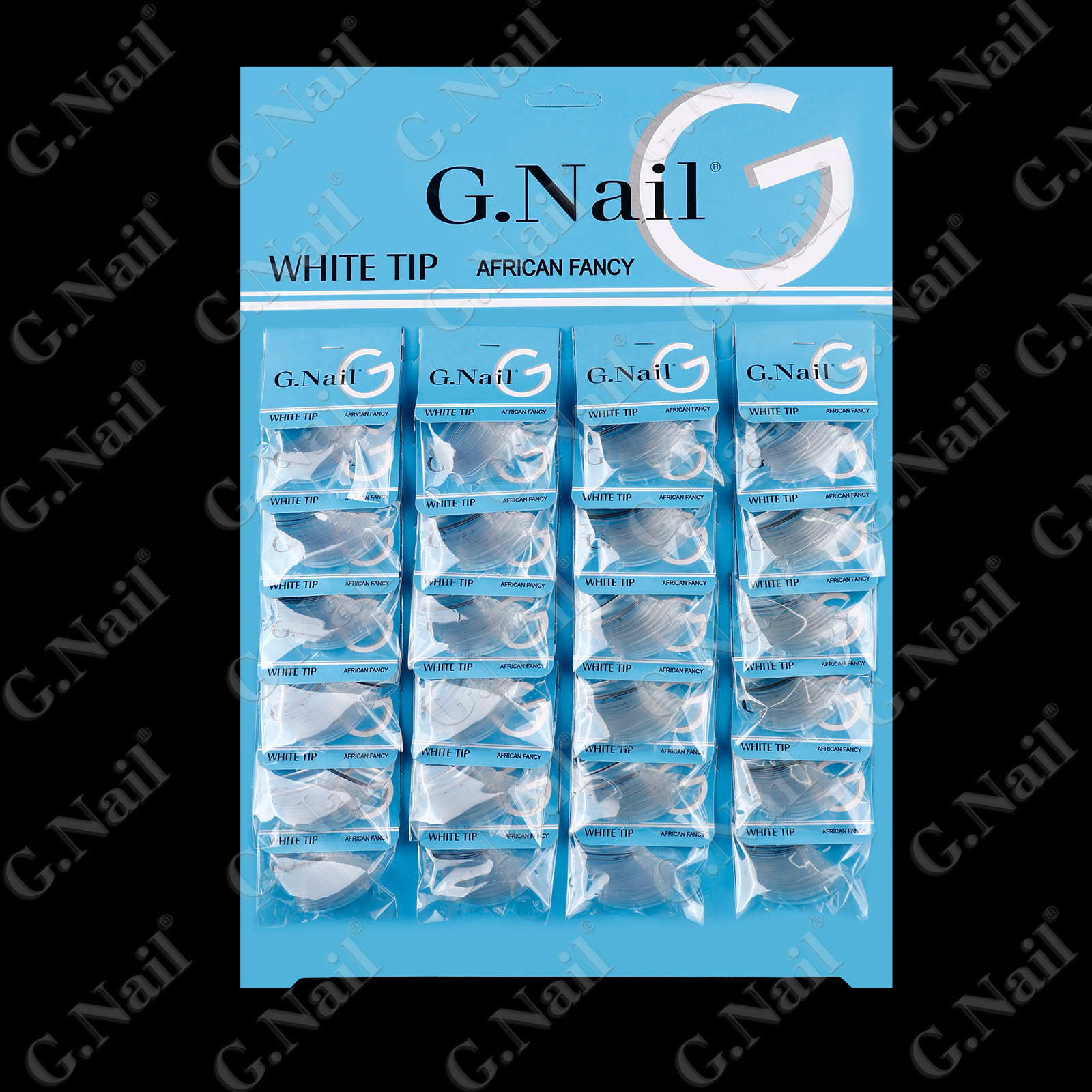 Gnail正品24包卡装美甲甲片自然色白色穿戴甲欧美假指甲甲片批发详情23