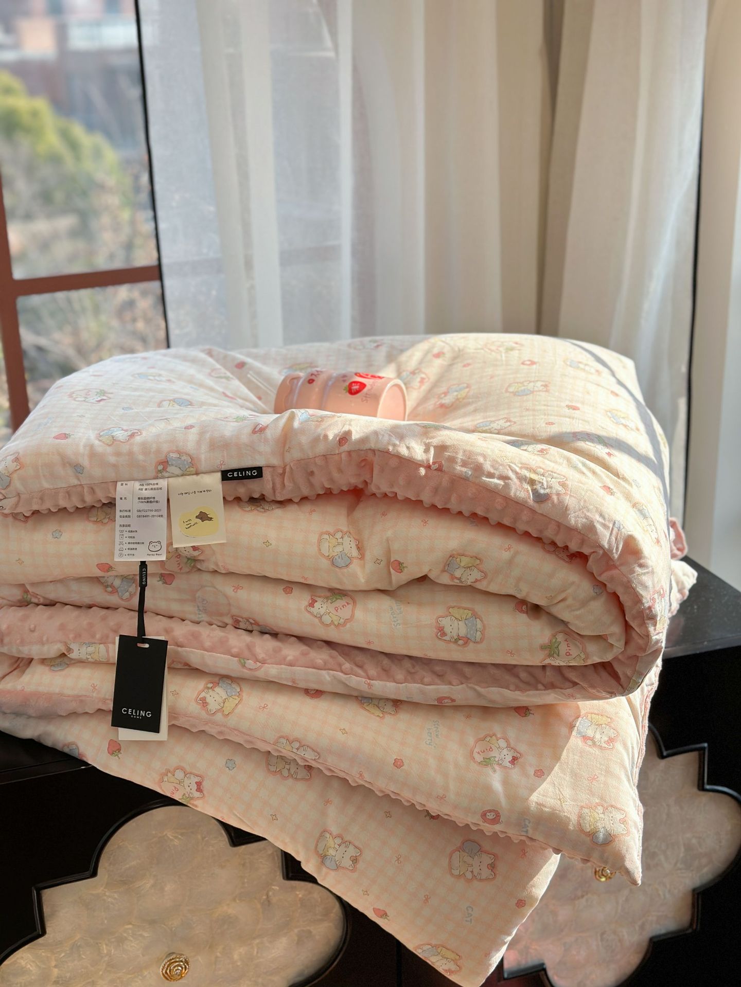 13372 All-cotton cartoon small floral print spring and autumn quilt soothing, bean quilt warm and fleece winter quilt core pic 94