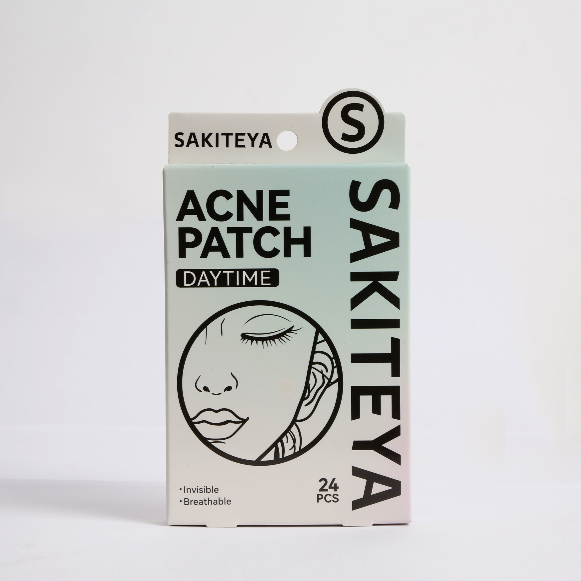 跨境出口英文痘痘贴隐形遮瑕透明日夜用24粒水杨酸超薄日用祛痘贴详情7
