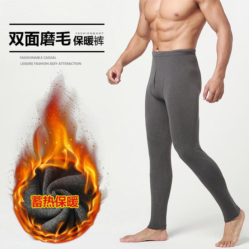 【100%羊毛】棉裤男款加厚特厚中老年男士保暖裤男羊毛裤女款内穿详情4