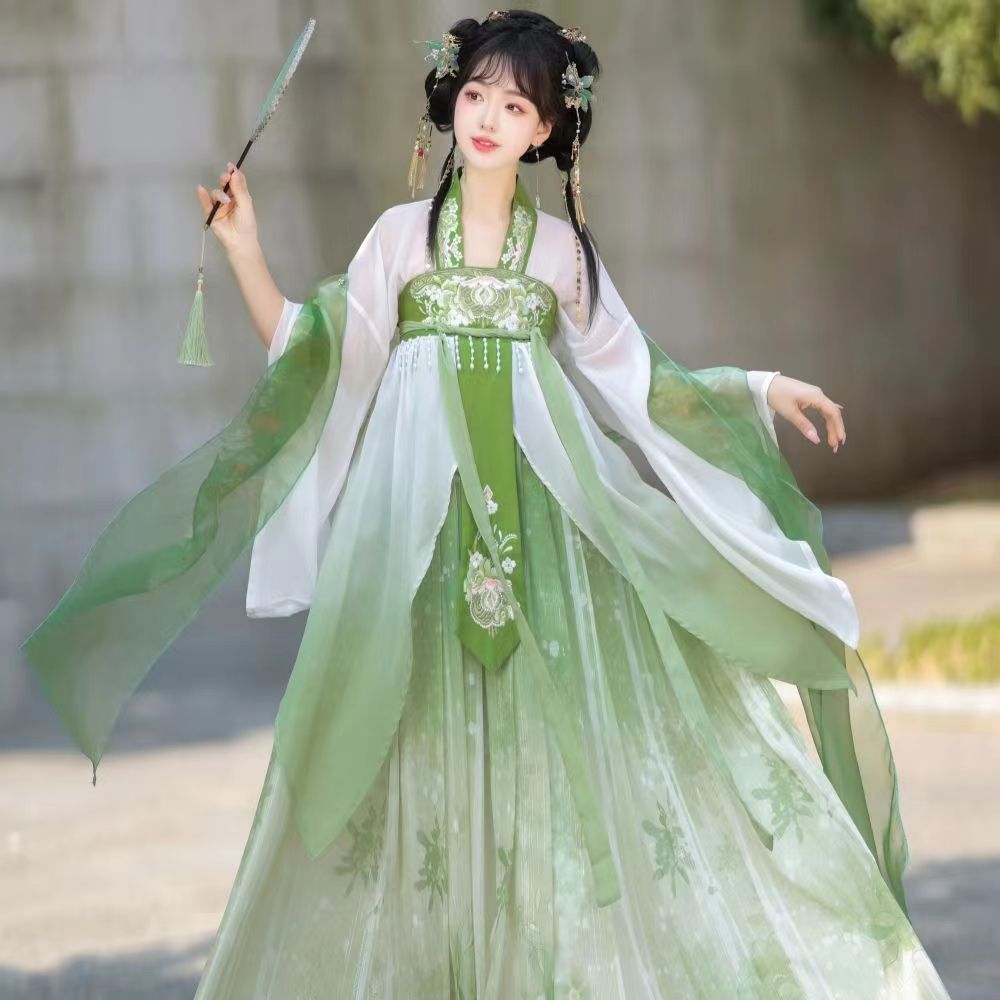 国潮-汉服成人女2024新款夏季荟萃改良齐胸襦裙薄款学生中国风仙气古装详情1