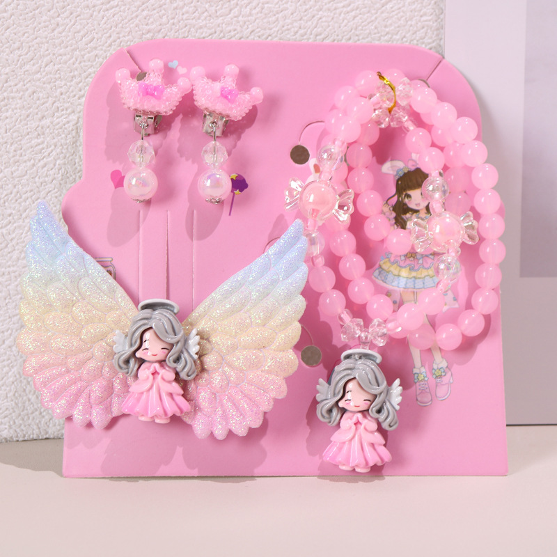 DIY儿童首饰礼盒公主手链戒指耳夹套装女童节日礼包可爱宝宝发饰详情15