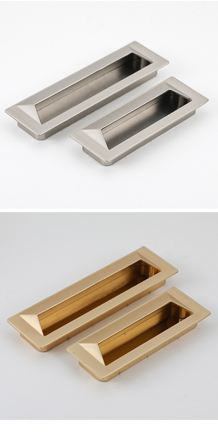 黑色隐形拉手嵌入式暗装柜门衣柜抽屉金色现代简约谷仓移门把手详情34