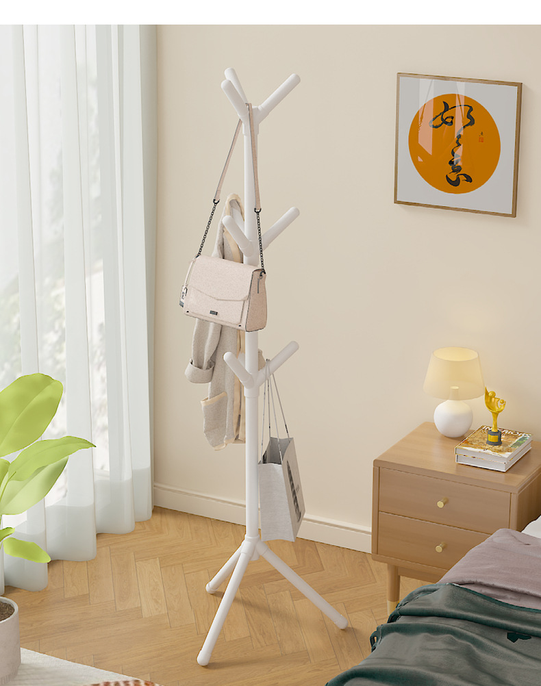 temu offers simple floor-standing tree-shaped coat racks for home use, bedroom standing clothes racks, and foyer hangers pic 11