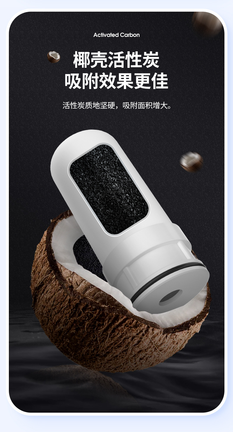 New stainless steel faucet water purifier, detachable and washable, kitchen tap water filtration, live-streaming cross-border delivery water purifier pic 17