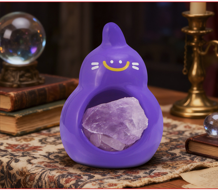 猫猫PAI福运将至能量盲盒卡通创意设计桌面摆件萌趣水晶摆件盲盒详情18