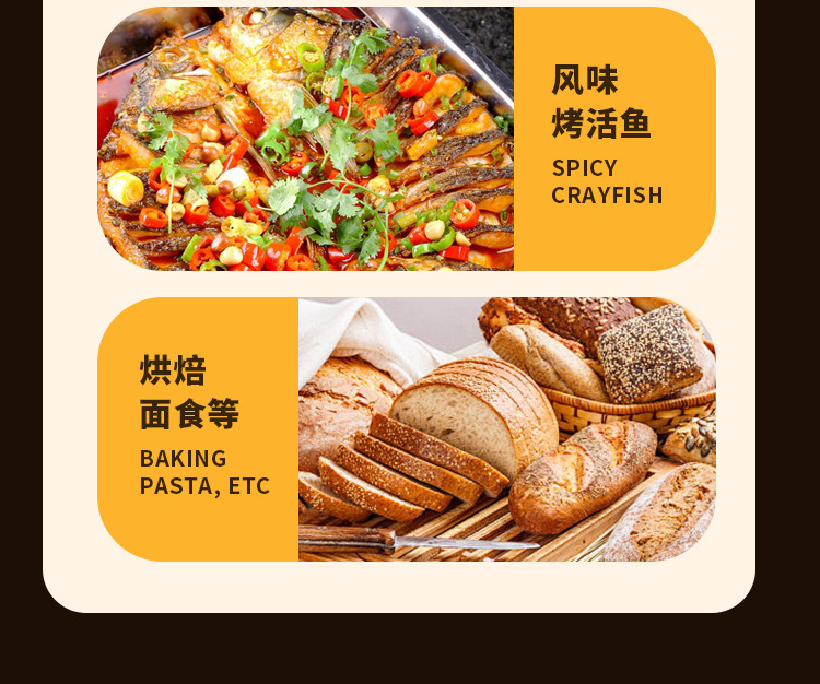 304 stainless steel grilled fish plate, rectangular household deep plate, induction cooker dry pot plate, commercial baking tray, thickened end plate pic 8