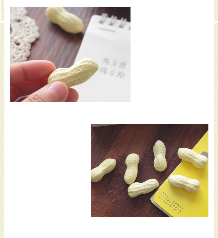 E-0000 Spoof Creative stationery, cute imitation peanut eraser, loose pencil eraser, student gifts and prizes pic 6