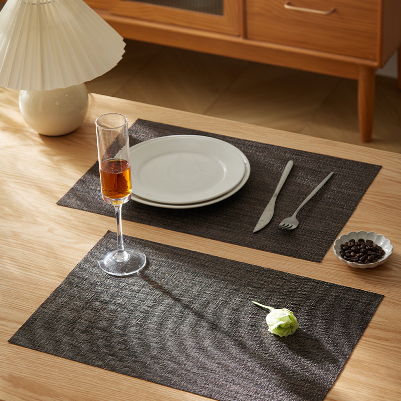日式简约餐垫西餐垫家用酒店桌垫餐桌垫杯垫碗垫编织防烫隔热垫详情6