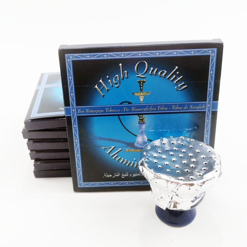 酒吧阿拉伯铝箔锡纸防风罩餐厅硅胶玻璃烟碗隔热纸水烟纸水烟配件详情6