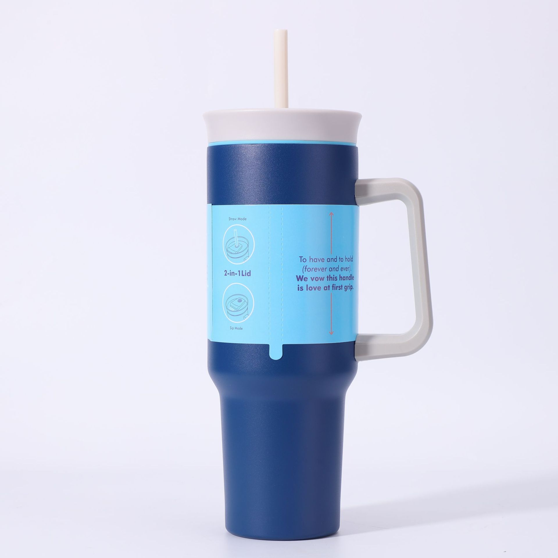 New cross-border 304 stainless steel ice cup, high appearance level, simple insulated water bottle, outdoor portable large-capacity water cup pic 8