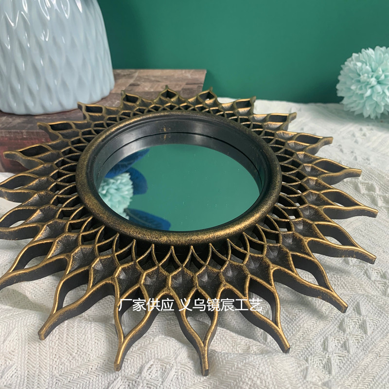 European-style sunglasses, wall-mounted mirrors, living room, bathroom, dining room, home decoration and arrangement, entrance hall, wall decoration mirrors pic 7